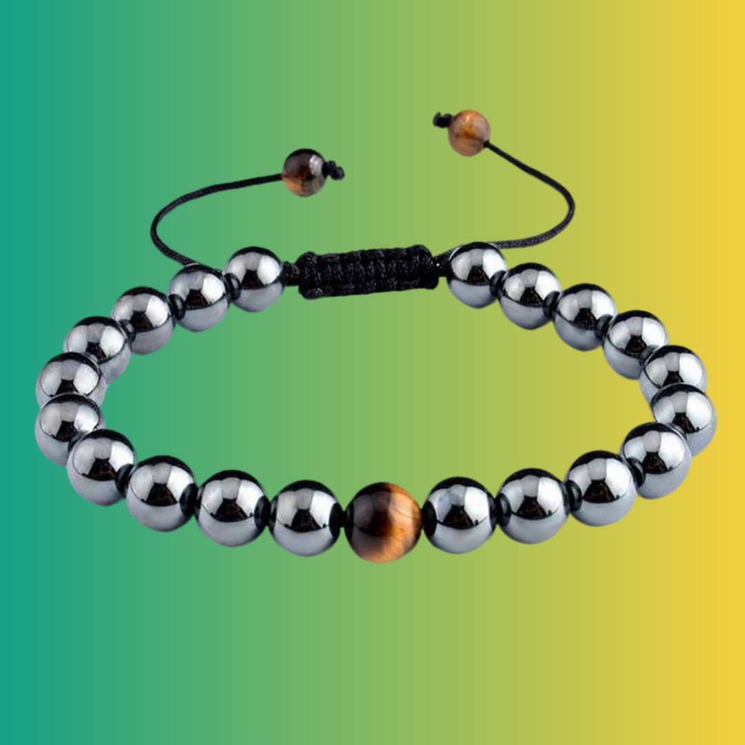 ANTI-ANXIETY & ANTI-STRESS -Tiger's Eye & Hematite wristlet