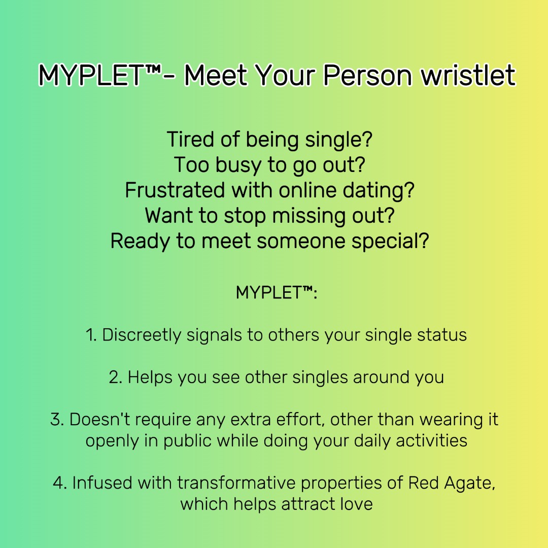 MYPLET™ - Meet Your Person unisex wristlet